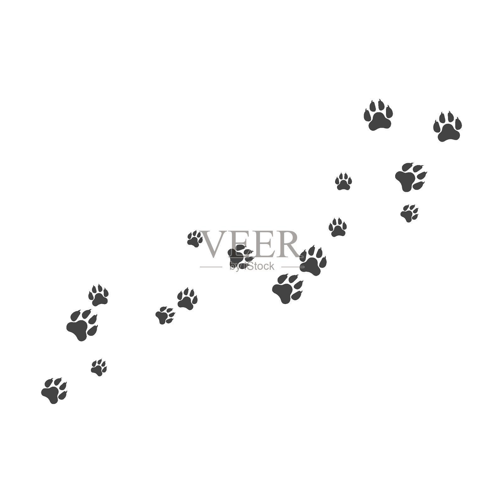 爪子背景模板设计元素图片