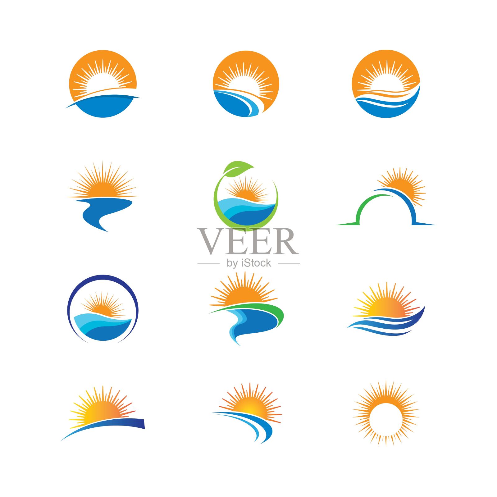 夏季符号矢量图标图标素材