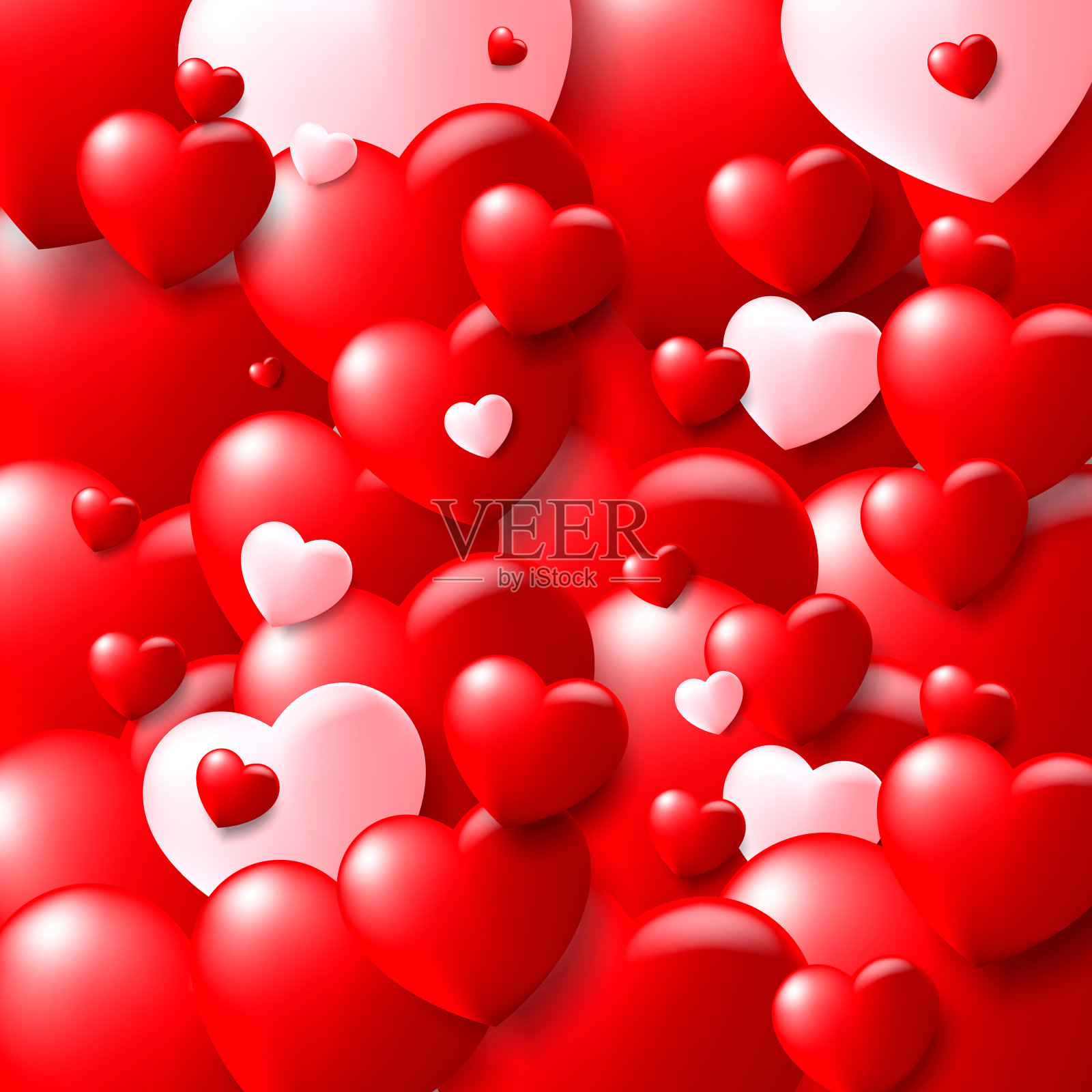 情人节的概念背景。矢量图插画图片素材