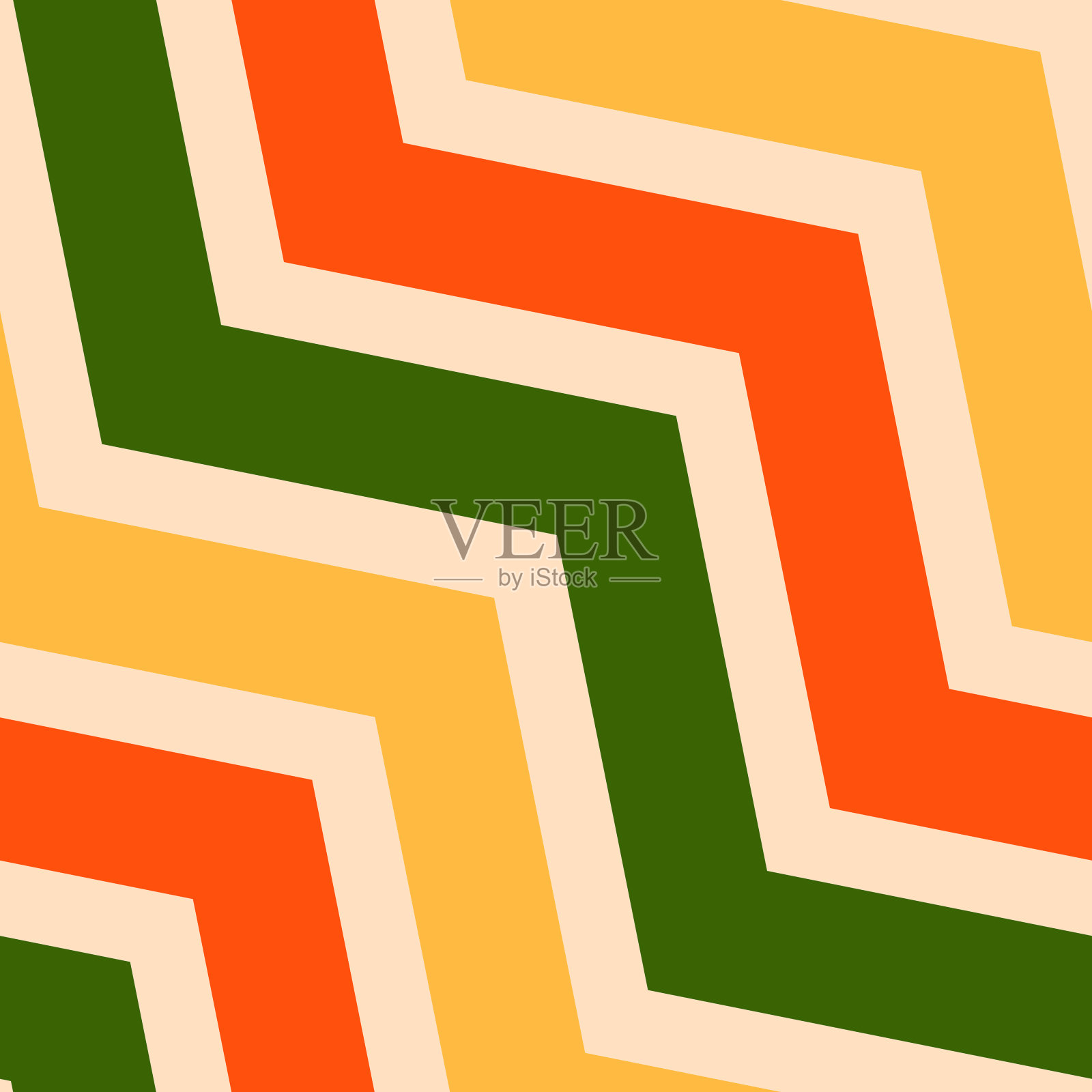 彩色矢量无缝图案与对角线,人字形,之字形,条纹插画图片素材