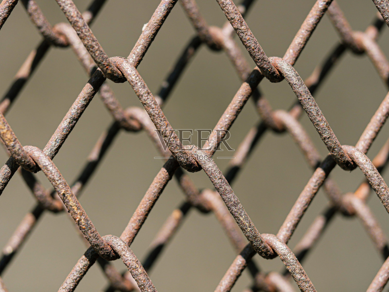 特写的生锈的铁丝网围栏背景照片摄影图片