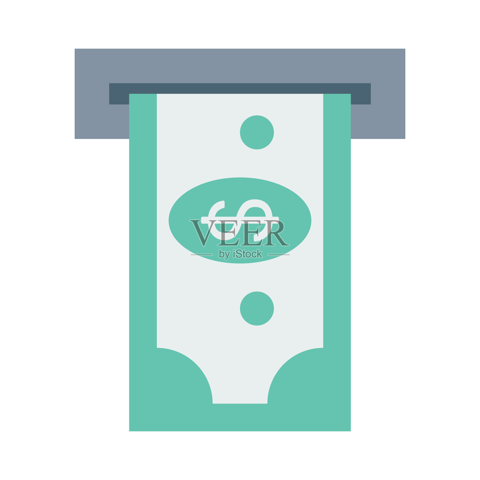 Atm取款矢量平面图标插画图片素材