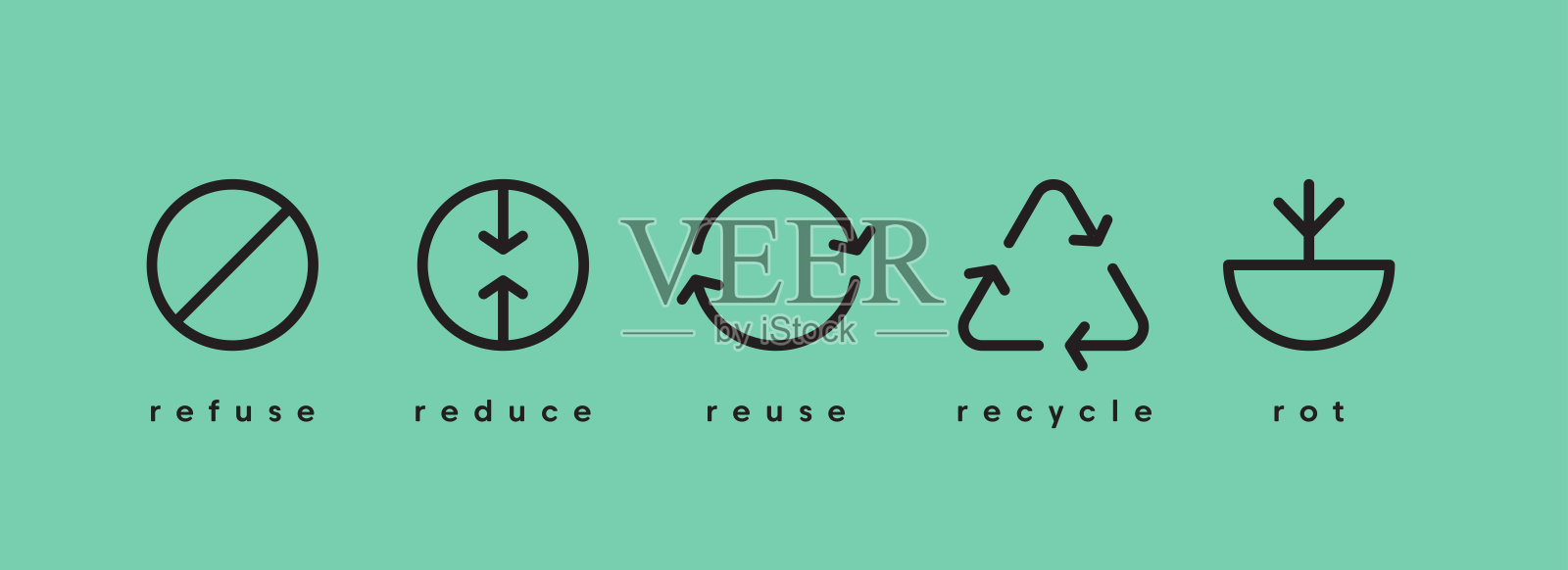 地球日。生态旗帜社交媒体载体插画图片素材