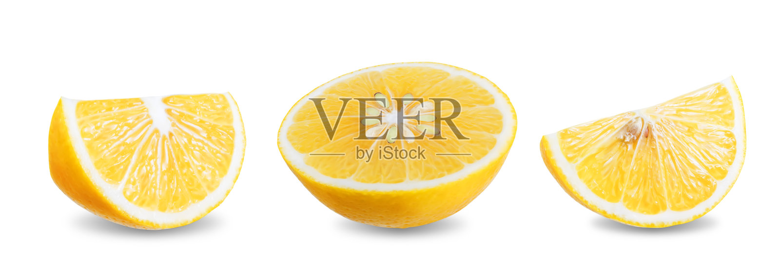 柠檬水果在白色孤立的背景照片摄影图片