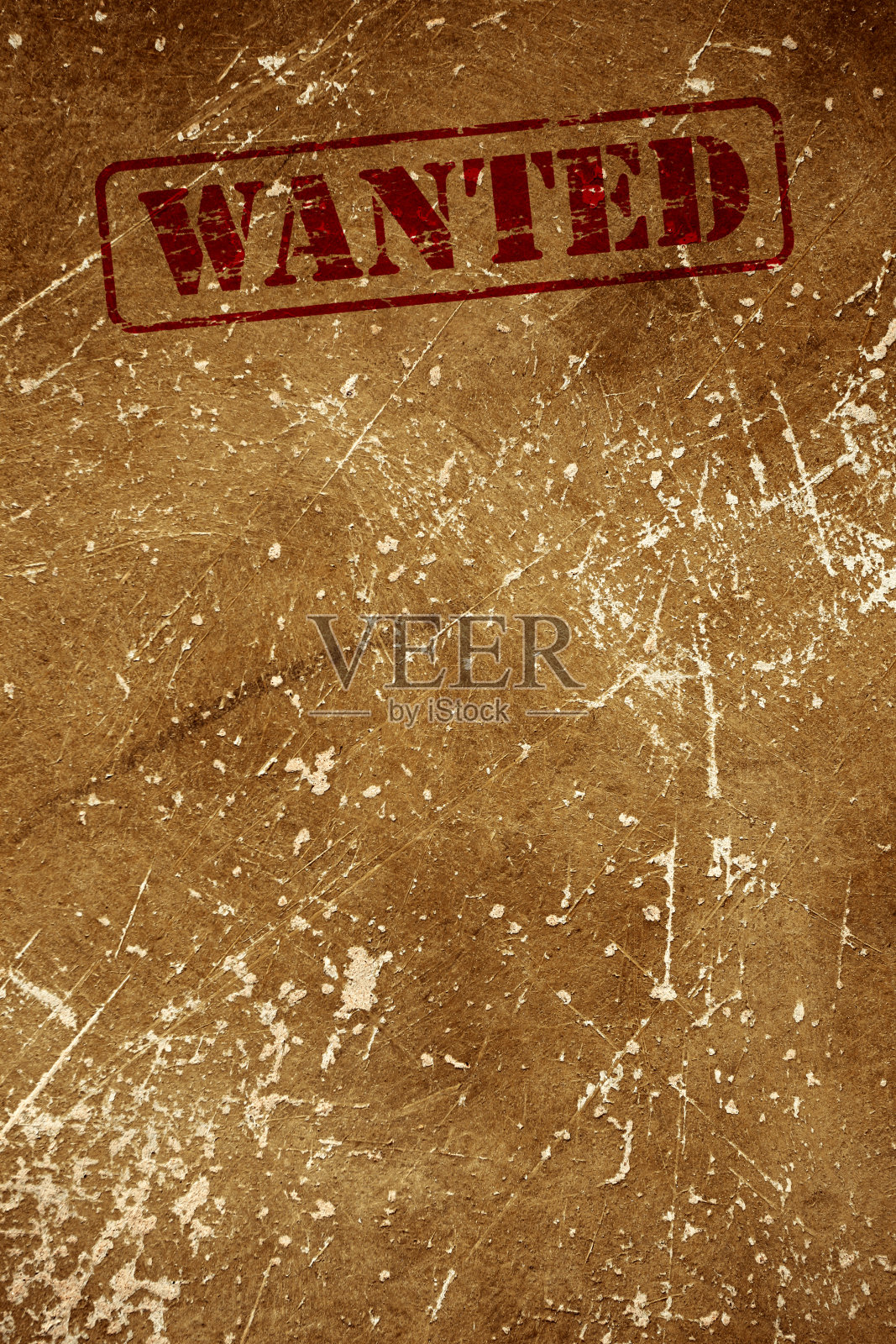 在肮脏的棕色墙壁背景上寻找标志照片摄影图片