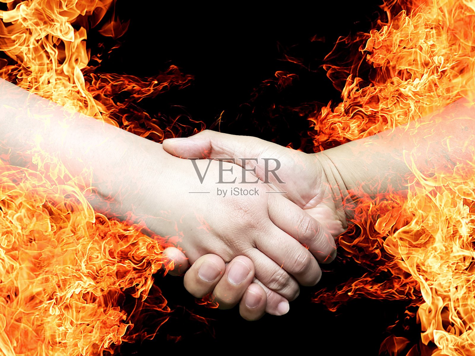 握手照片摄影图片