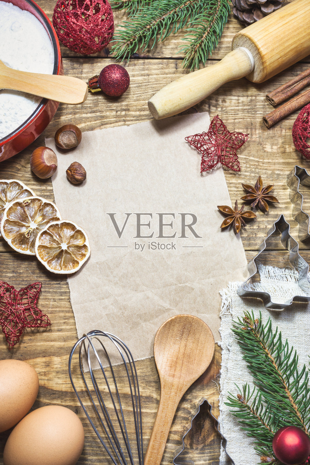 圣诞节烘焙背景照片摄影图片