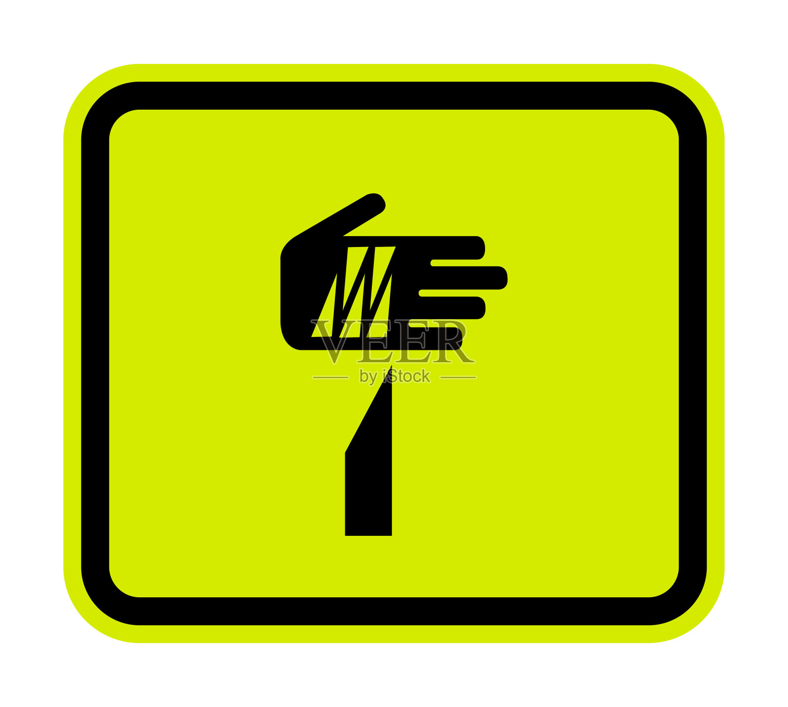 注意锐元素符号孤立白色背景,矢量插图插画图片素材