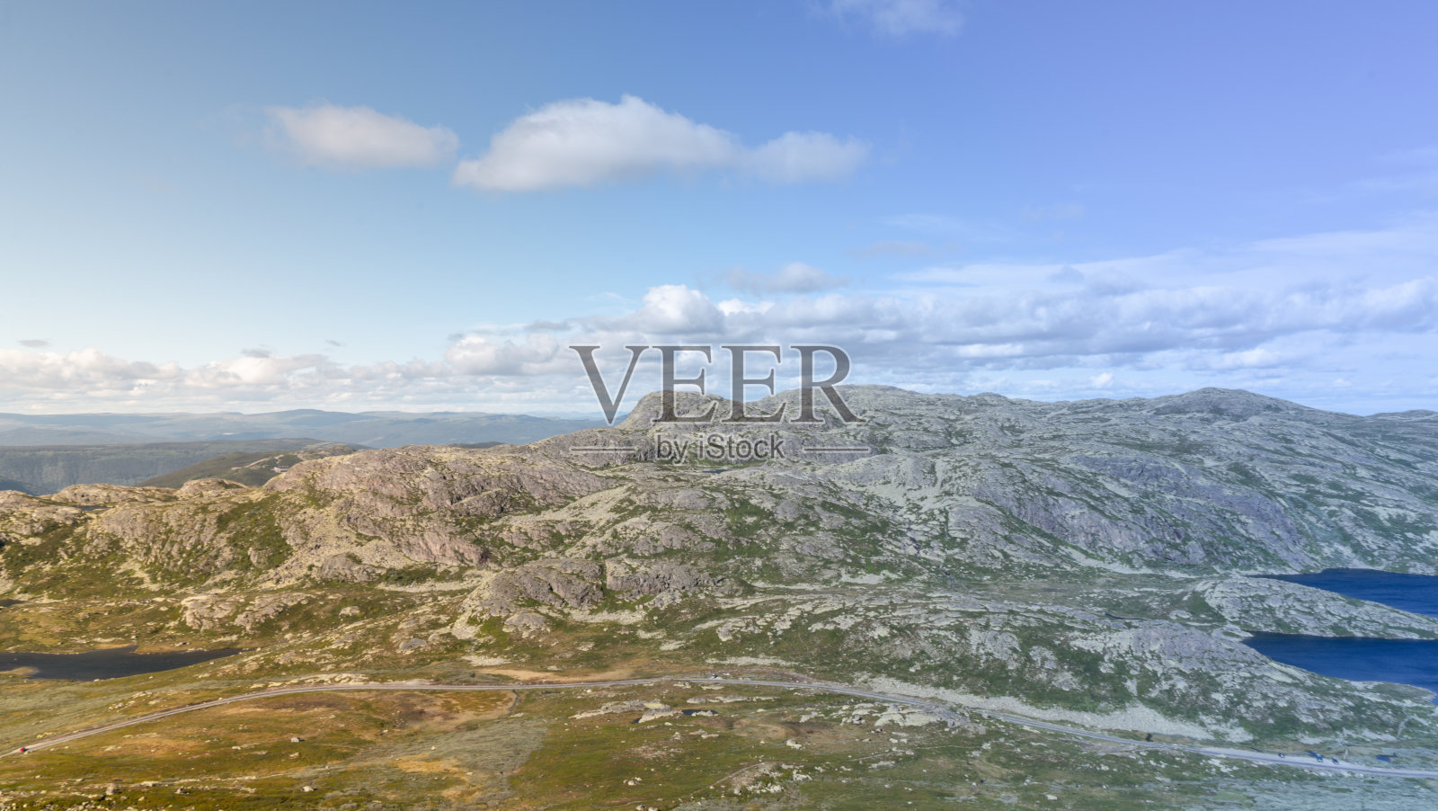 挪威的斯堪的那维亚山脉和Gaustatoppen的Telemark地区照片摄影图片