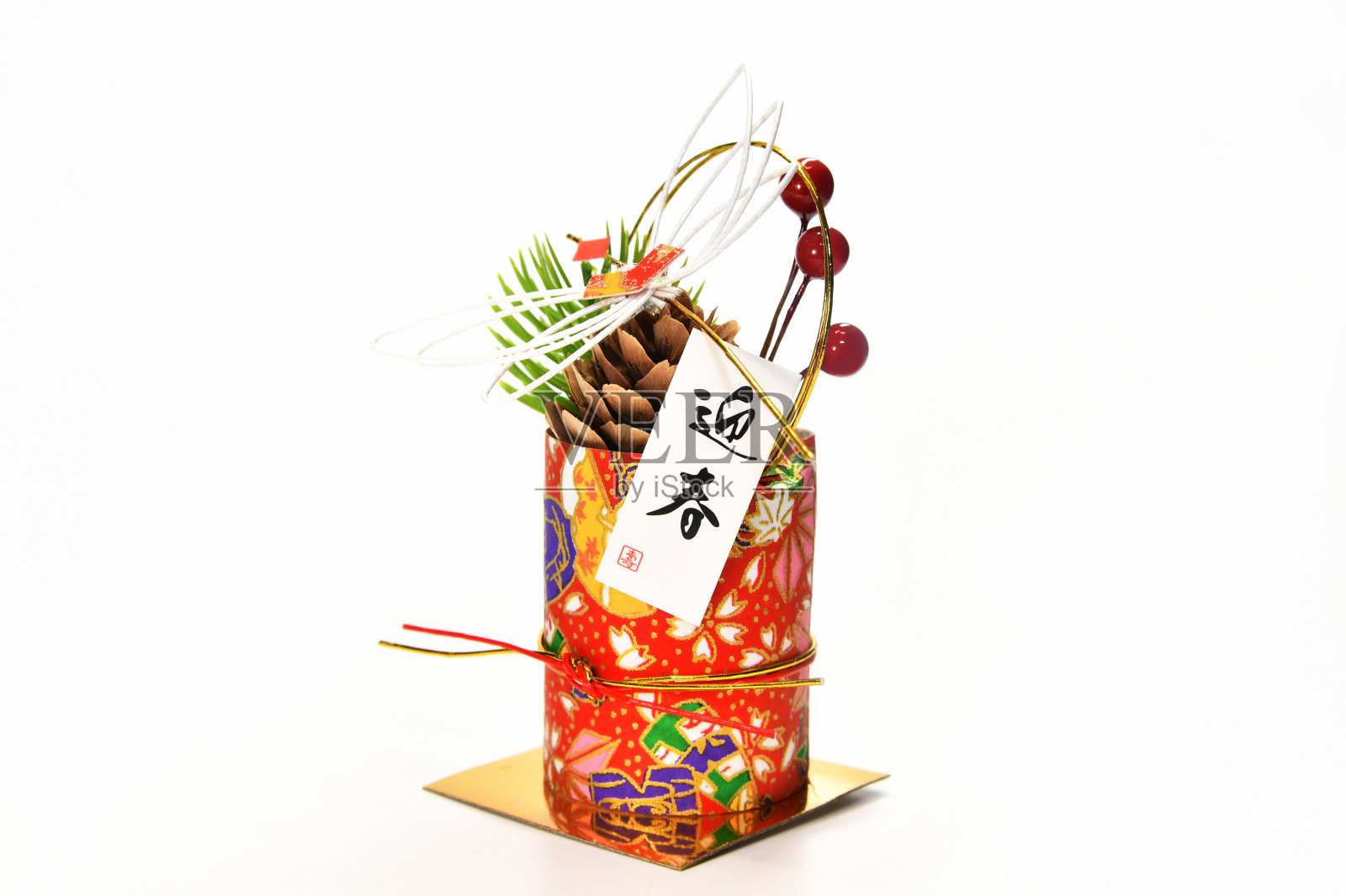 新年装饰人偶照片摄影图片