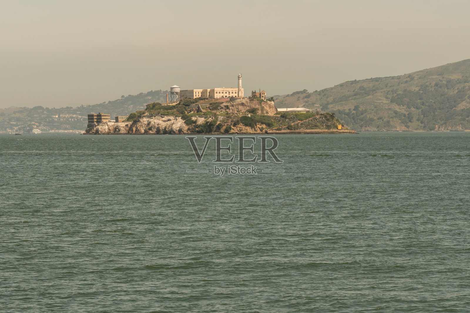 夏日的恶魔岛监狱照片摄影图片