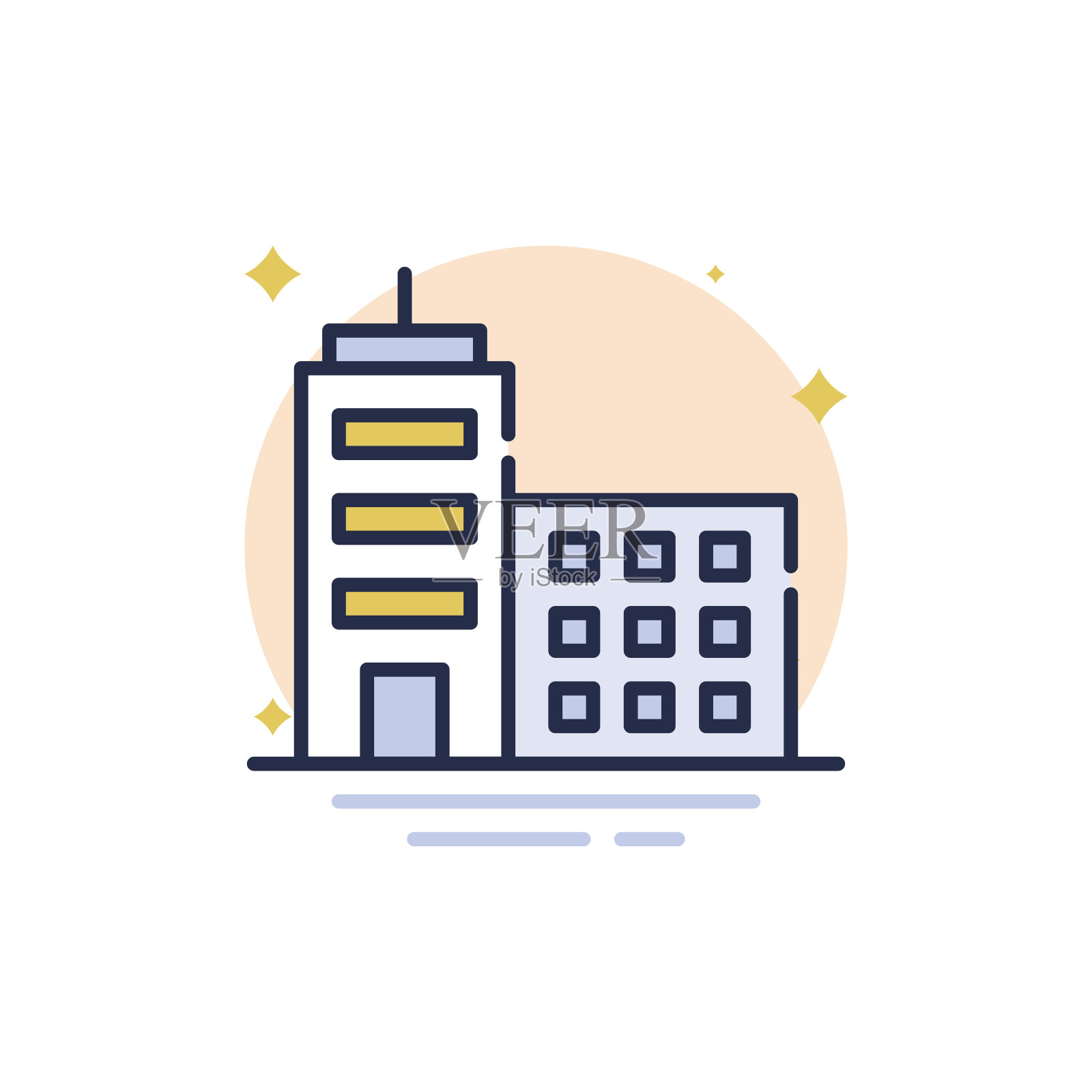 贸易中心矢量图标插画图片素材