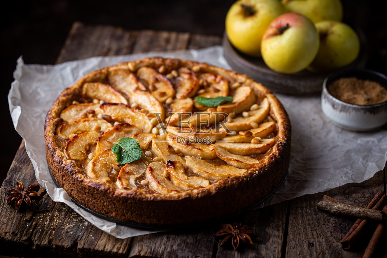 自制苹果派照片摄影图片