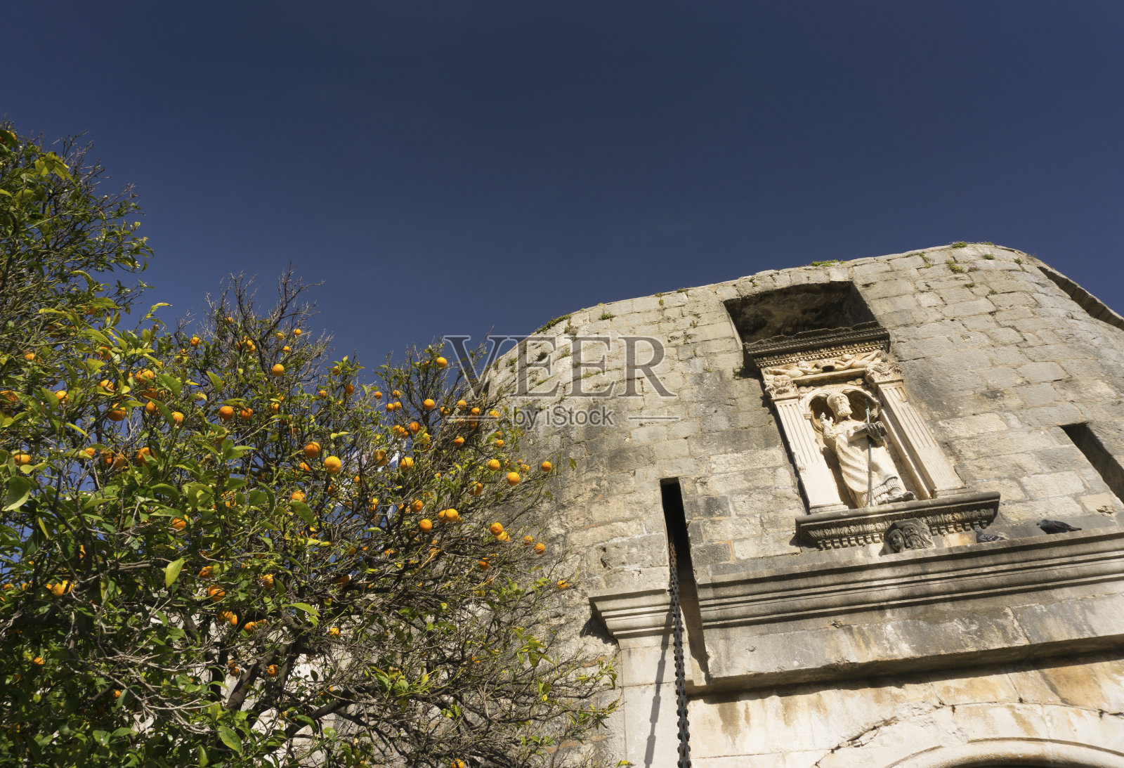 杜布罗夫尼克的“橙树门”照片摄影图片