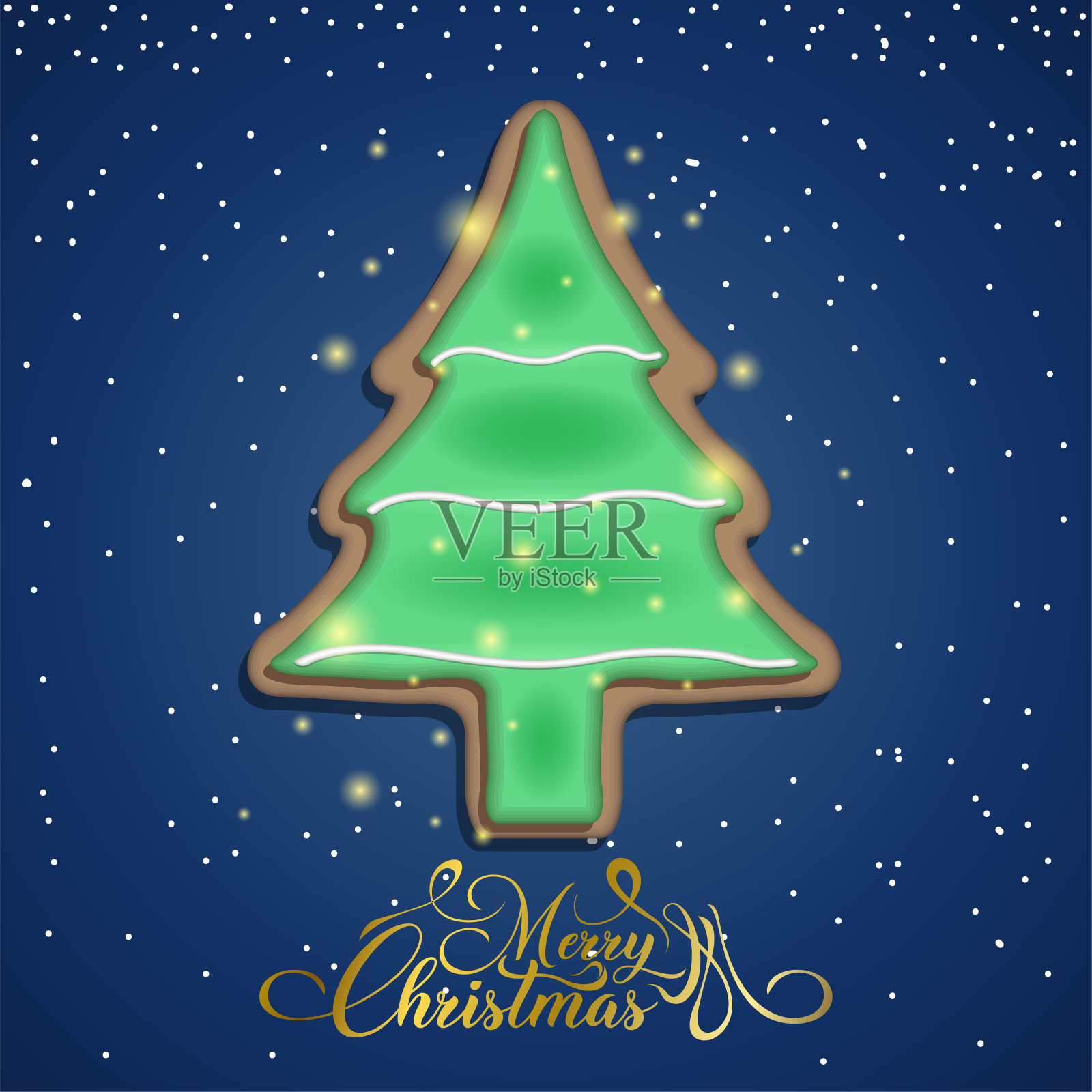 圣诞快乐的海报插画图片素材