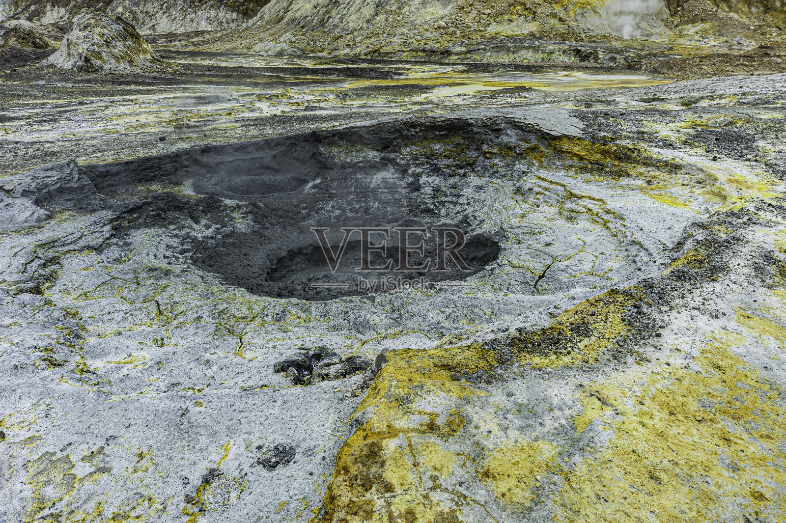 白岛火山特征照片摄影图片