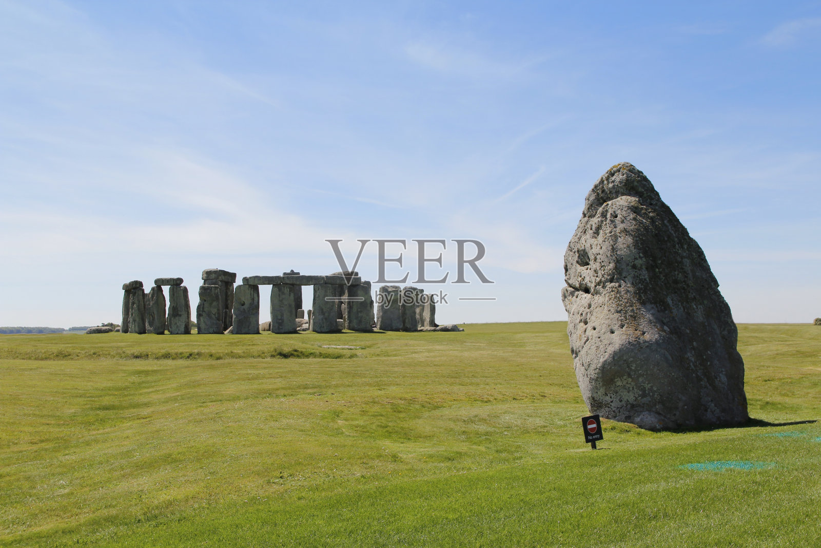 英国有蓝天的巨石阵照片摄影图片