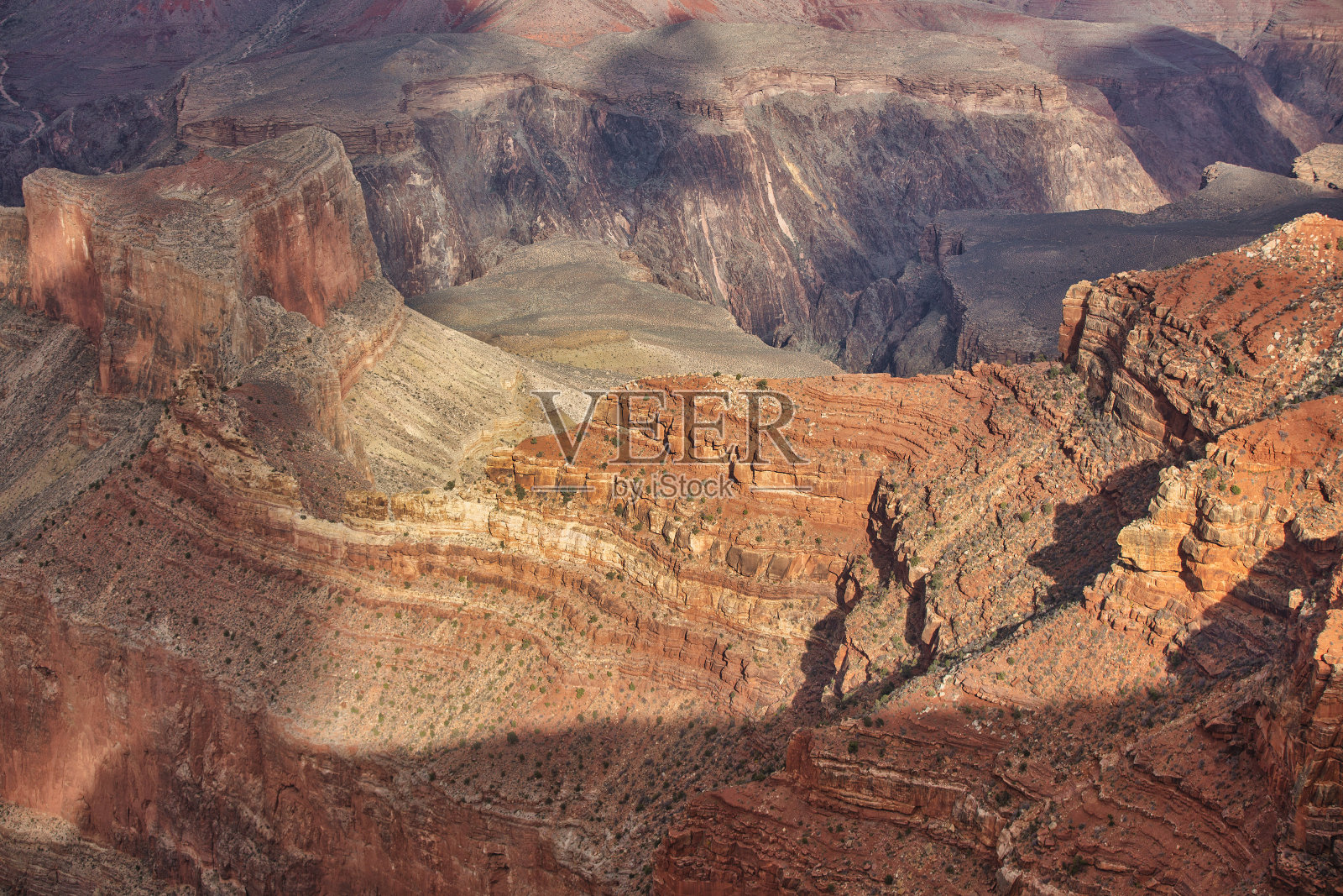 大峡谷鸟瞰图。照片摄影图片