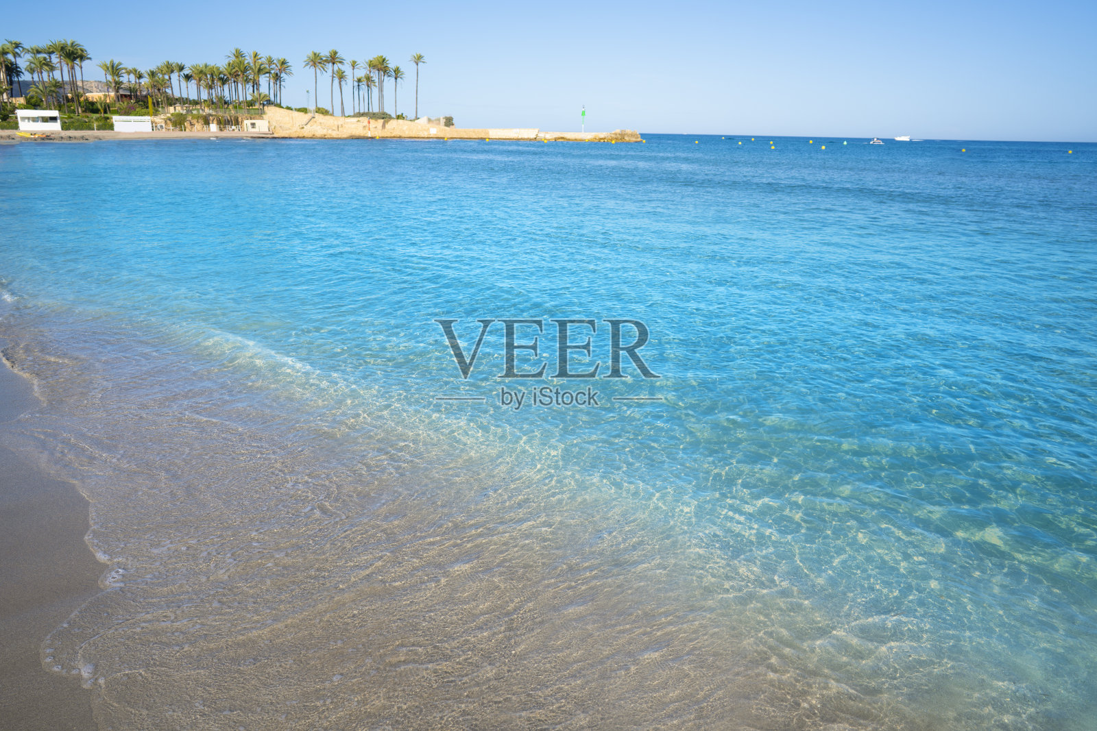 阿利坎特的爪哇沙比亚海滩照片摄影图片