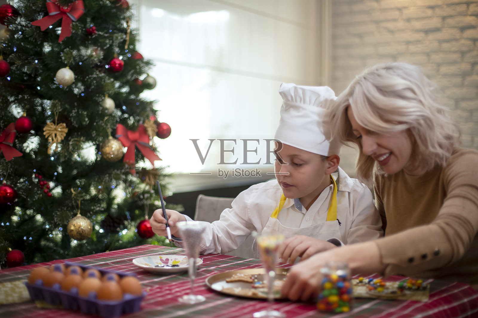 圣诞节的精神照片摄影图片