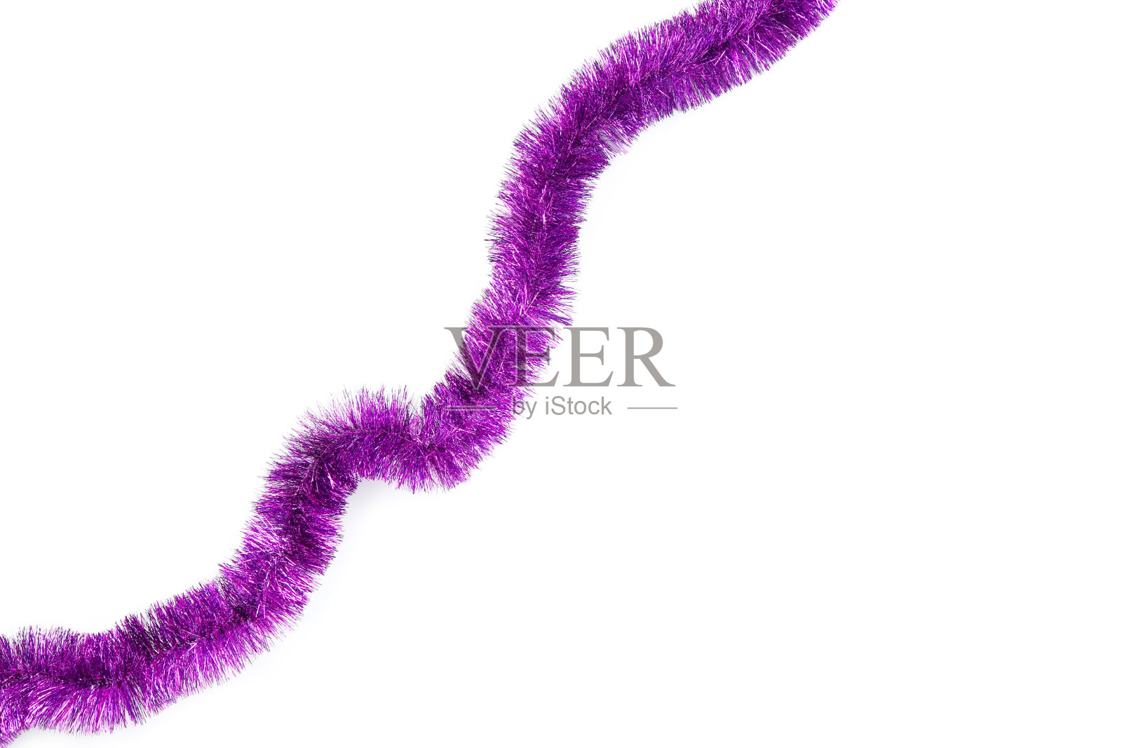 白色背景上孤立的圣诞金属丝照片摄影图片