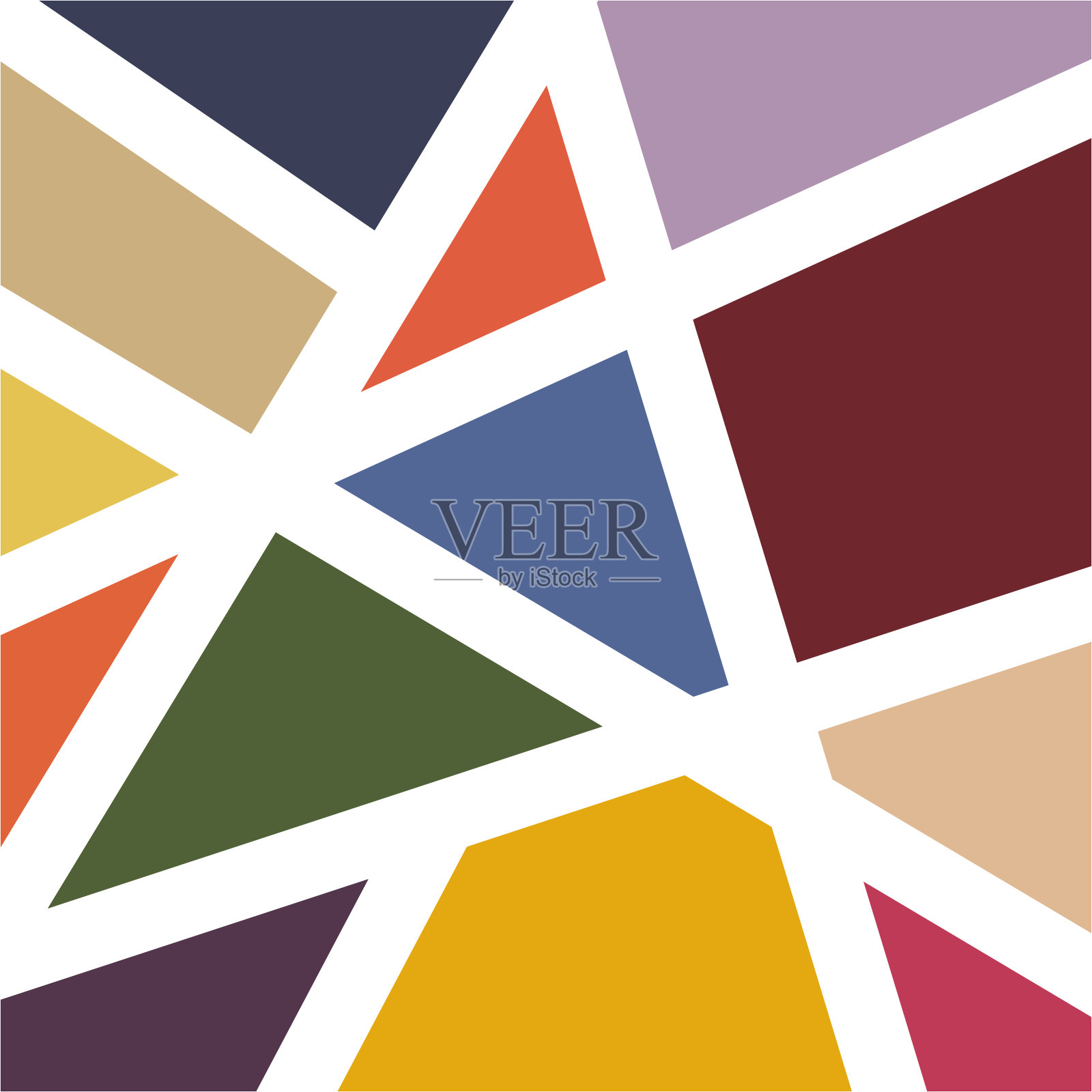 现代彩色马赛克壁纸背景矢量插画图片素材