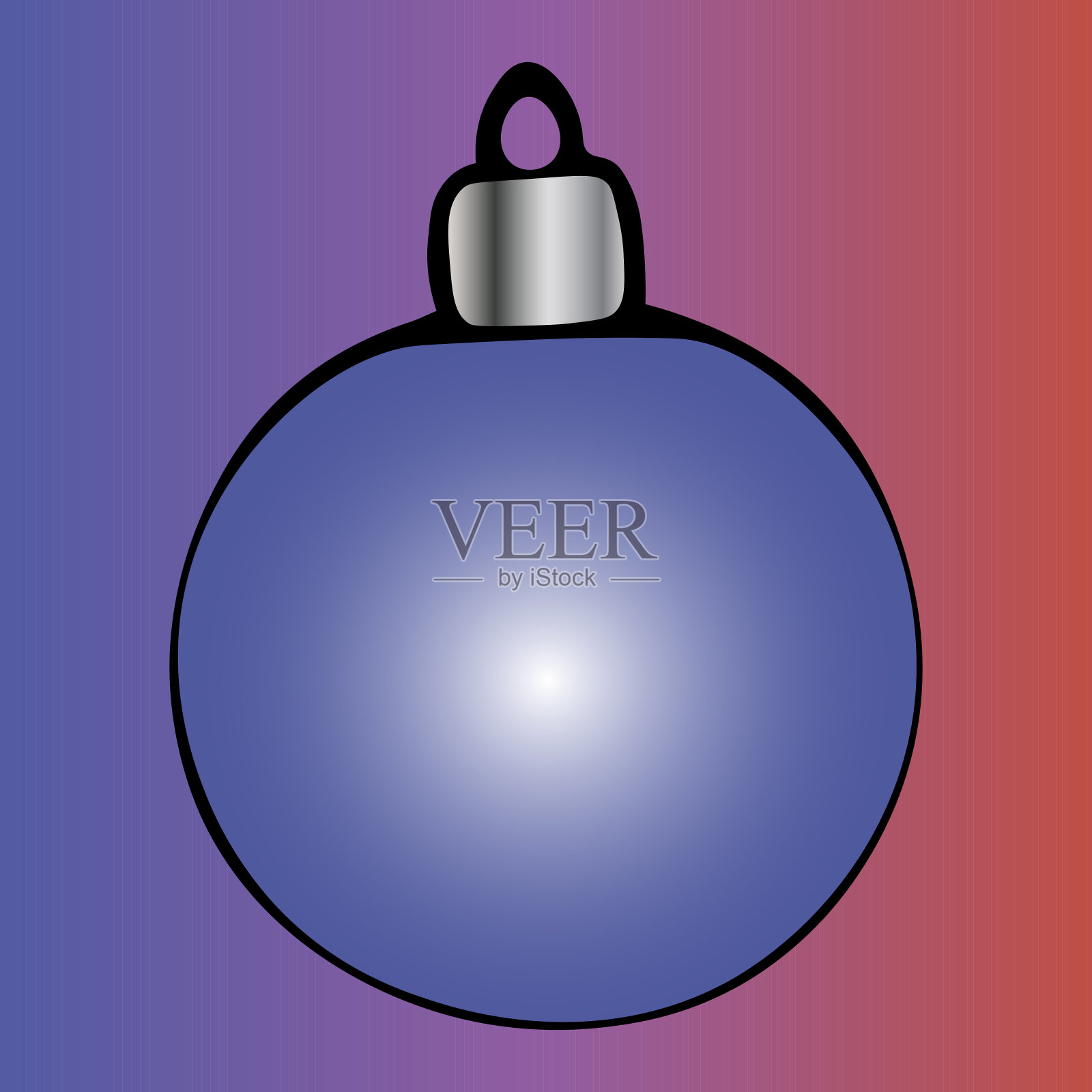 彩色插图的圣诞树玩具。玻璃碗。文本。向量。红色淡紫色背景。圣诞节。新年。假日打印。插画图片素材