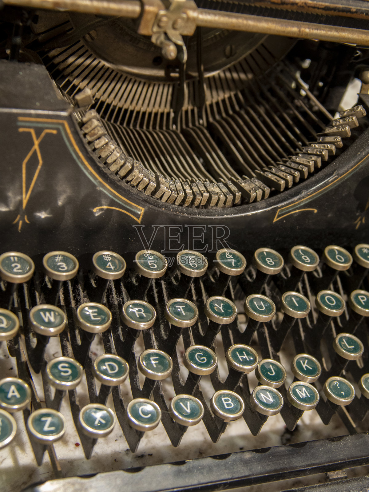 古老的打字机照片摄影图片