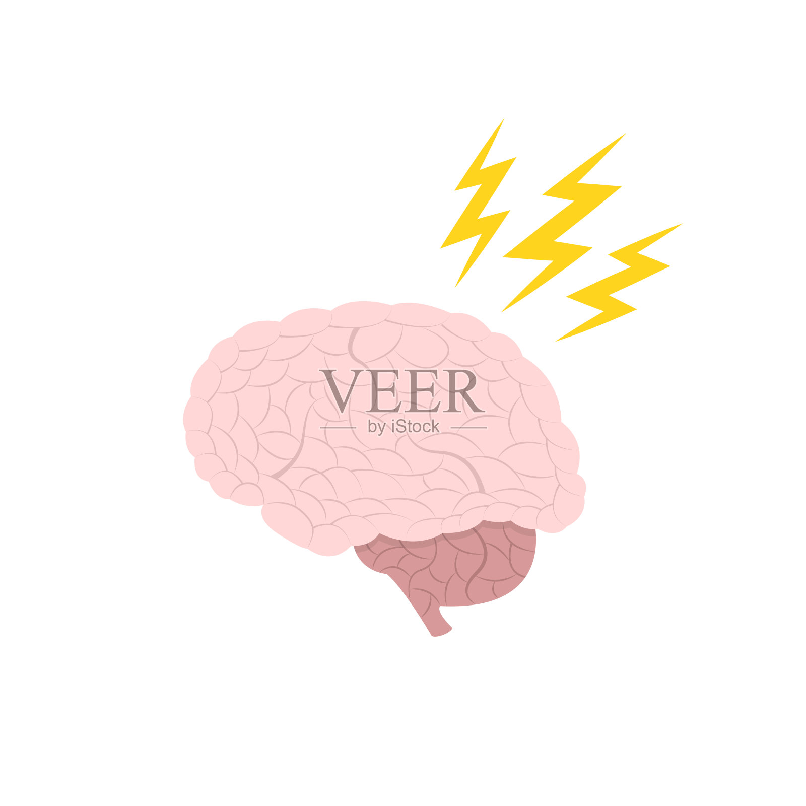 脑力的概念。矢量插图。插画图片素材