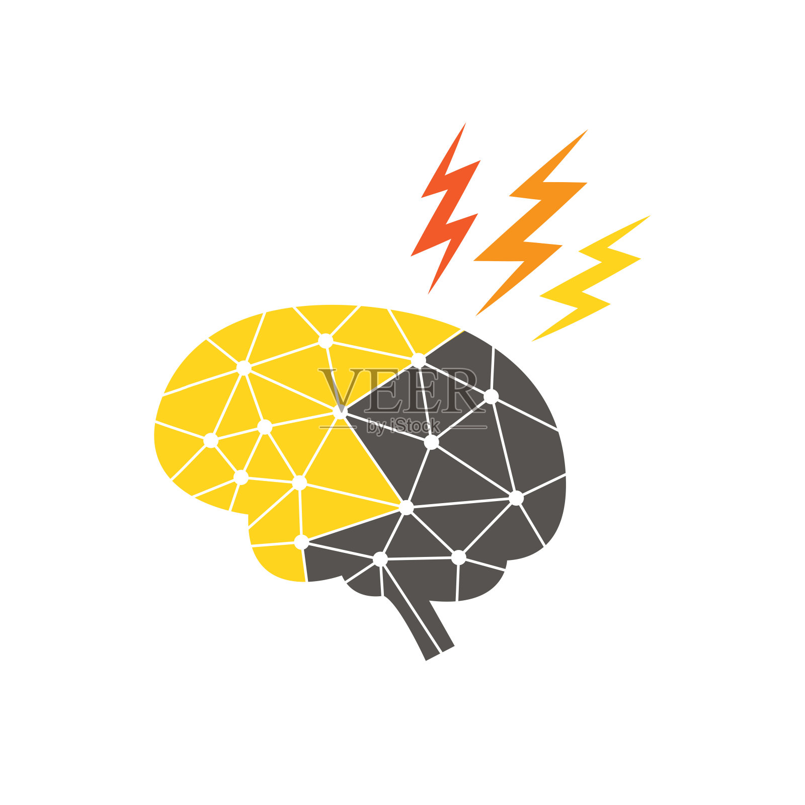 脑力的概念。矢量插图。插画图片素材