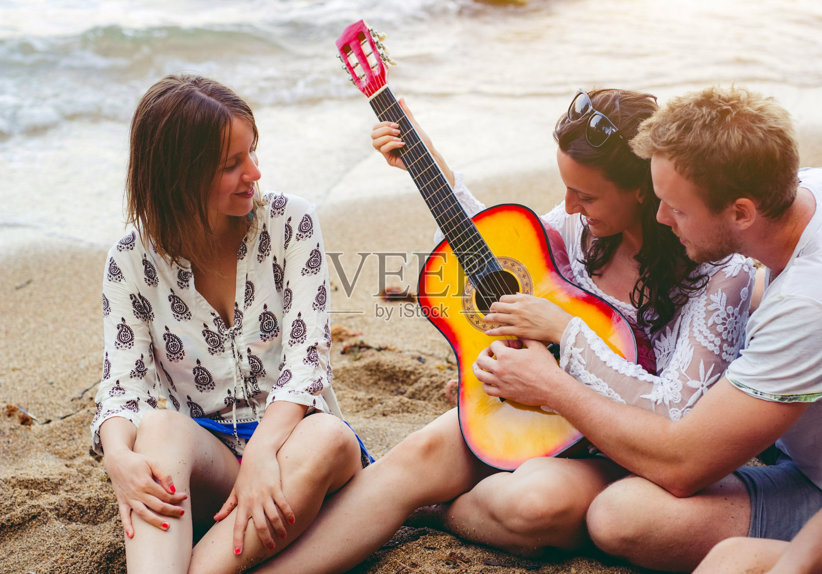 海滩派对照片摄影图片