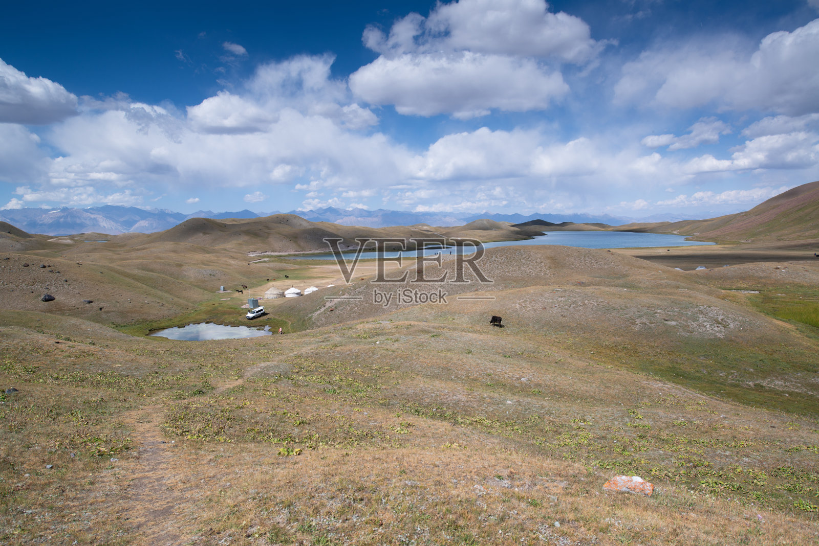 吉尔吉斯斯坦帕米尔高原高速公路,徒步到列宁峰照片摄影图片