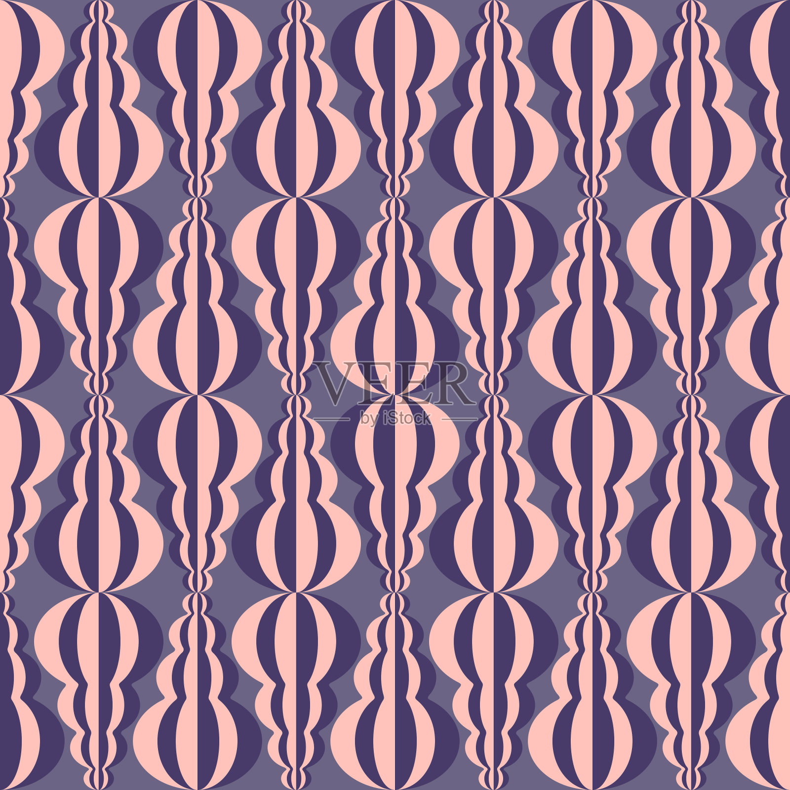 抽象的对比设计。向量无缝模式。插画图片素材