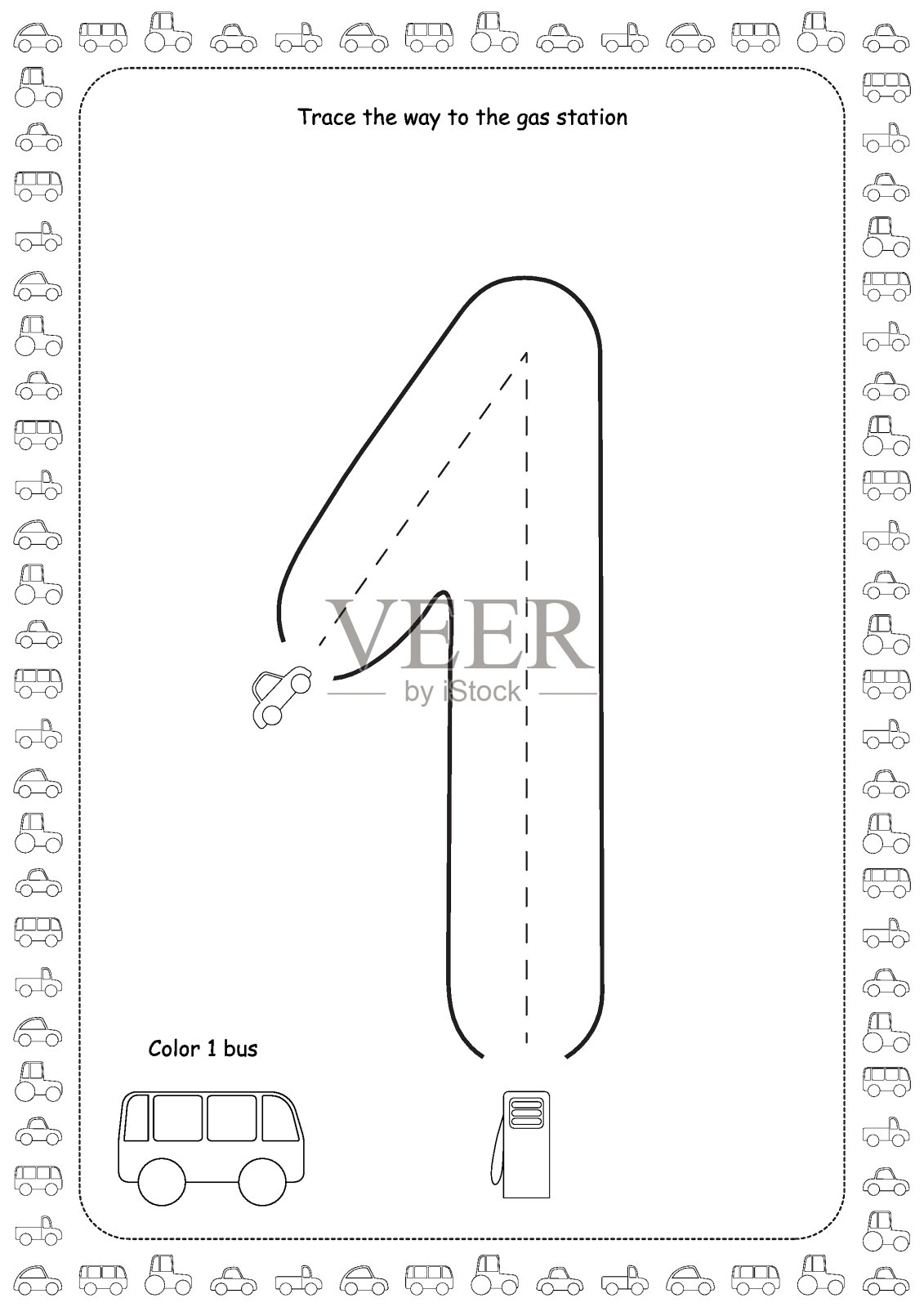 给孩子们的数学练习题。玩和学习。插画图片素材