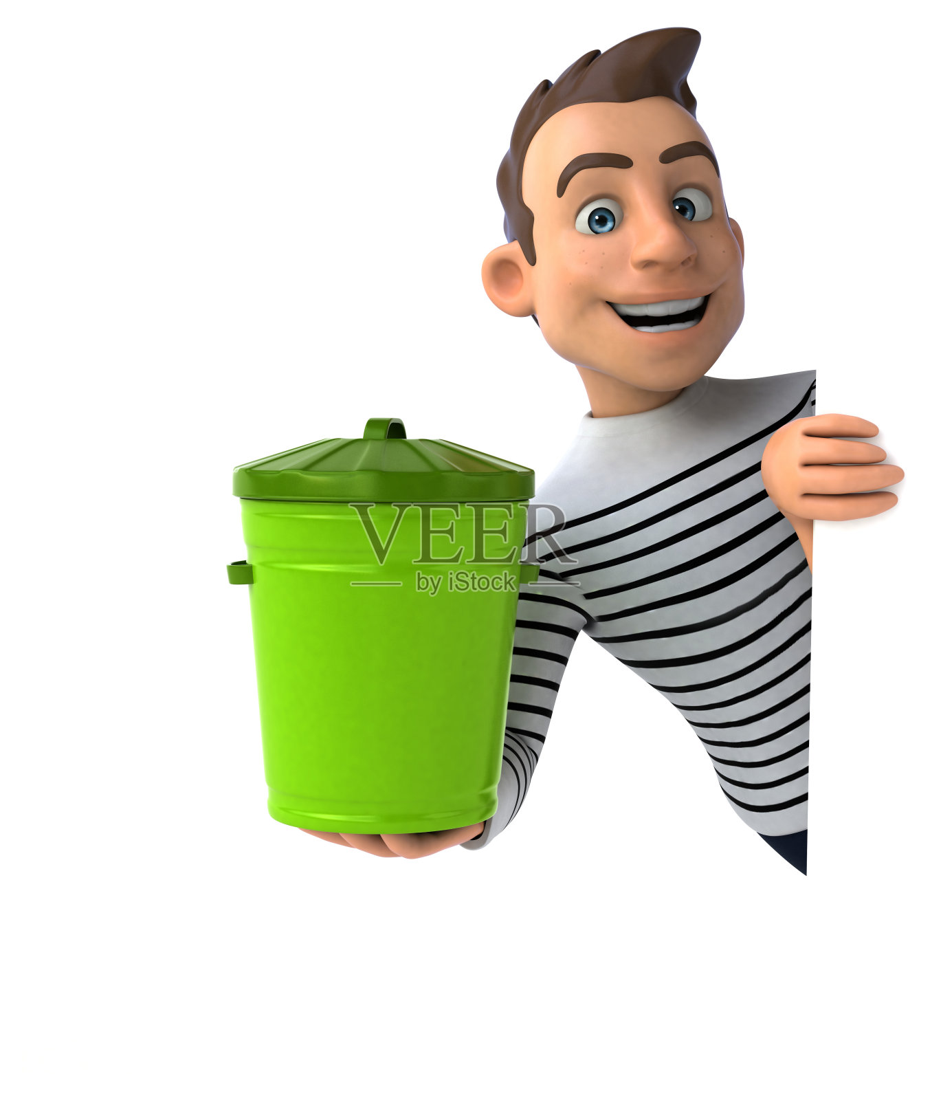 有趣的3D卡通休闲角色照片摄影图片