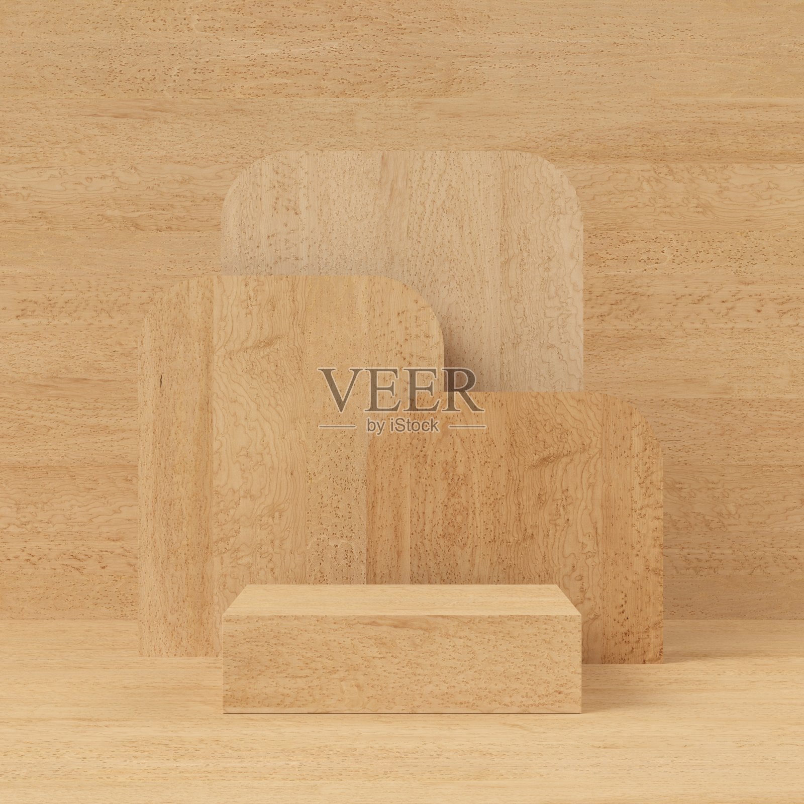 抽象模拟场景与几何形状的讲台。库存图片照片摄影图片