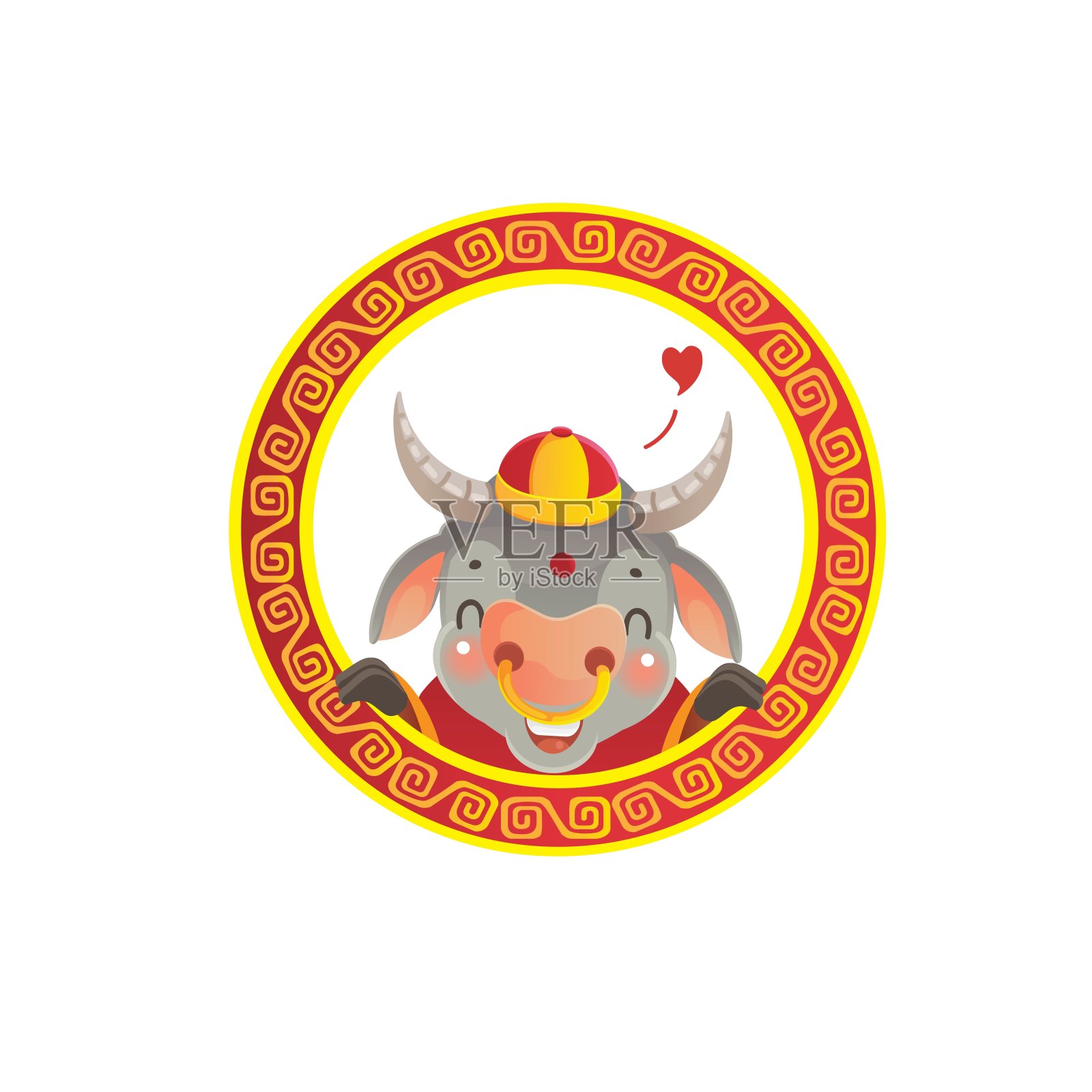 牛插画图片素材