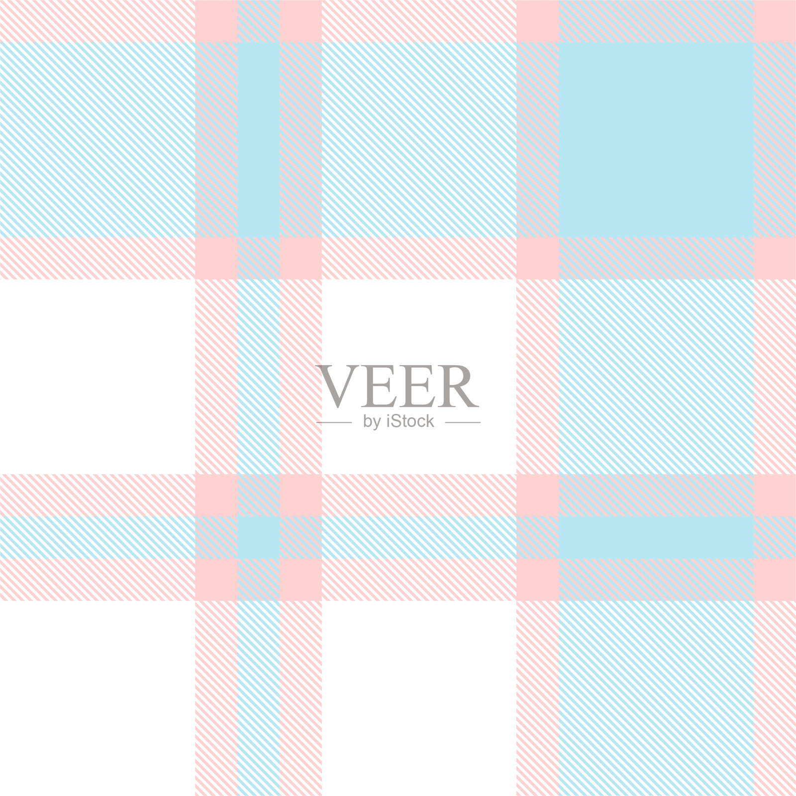 彩色经典现代格子呢无缝印花/图案向量插画图片素材