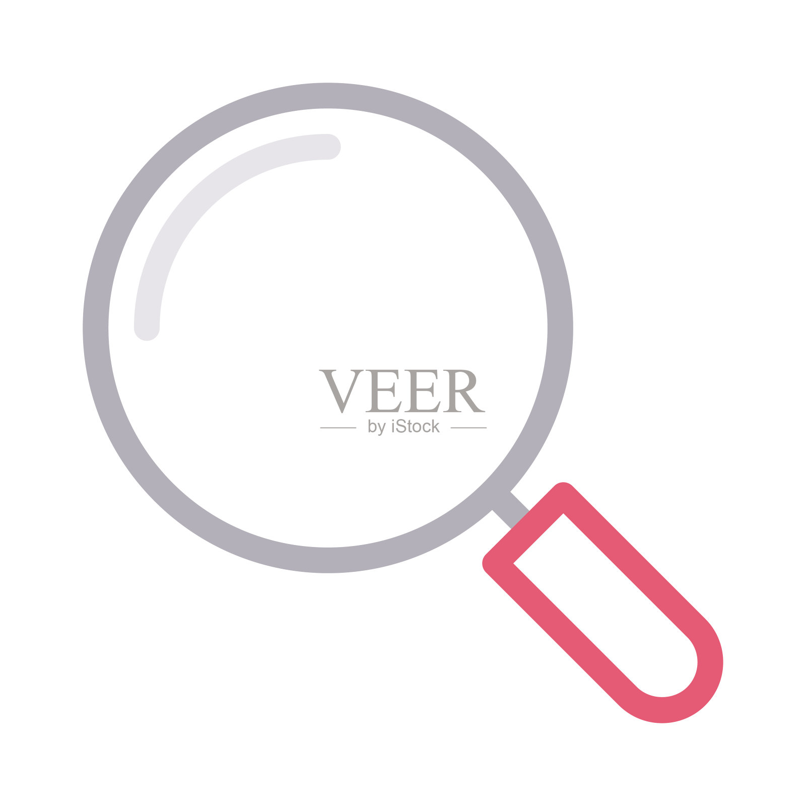 放大镜插画图片素材