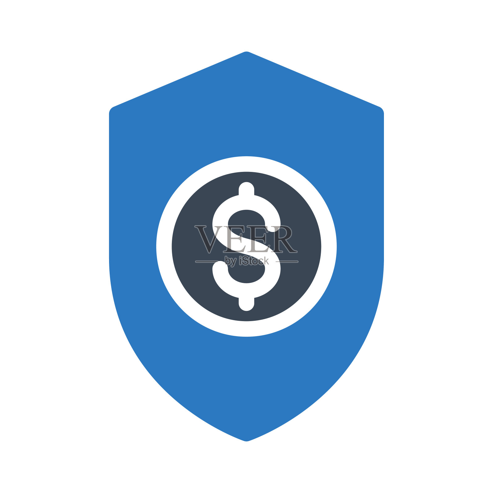 美元的盾牌插画图片素材