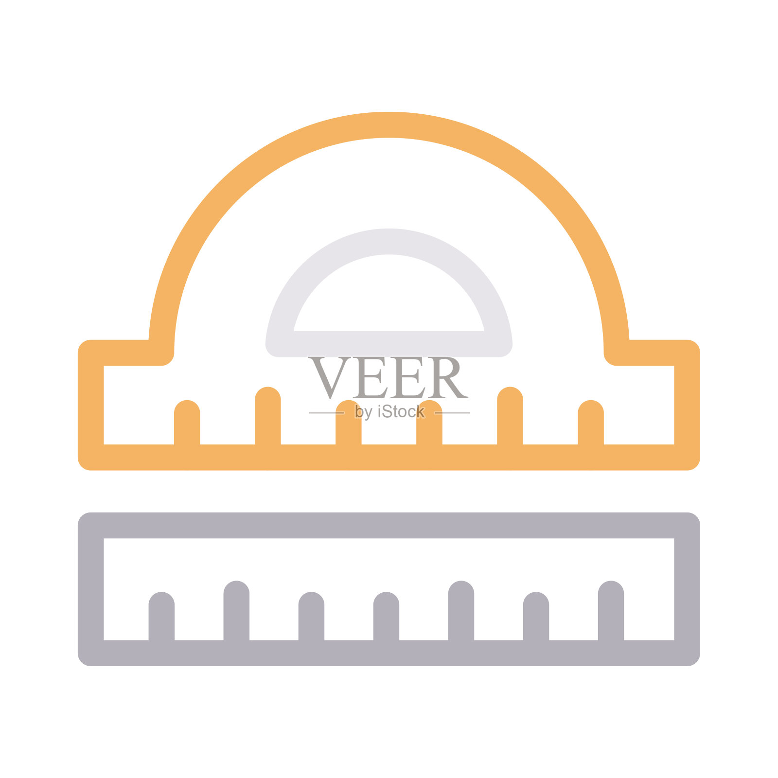 量角器插画图片素材