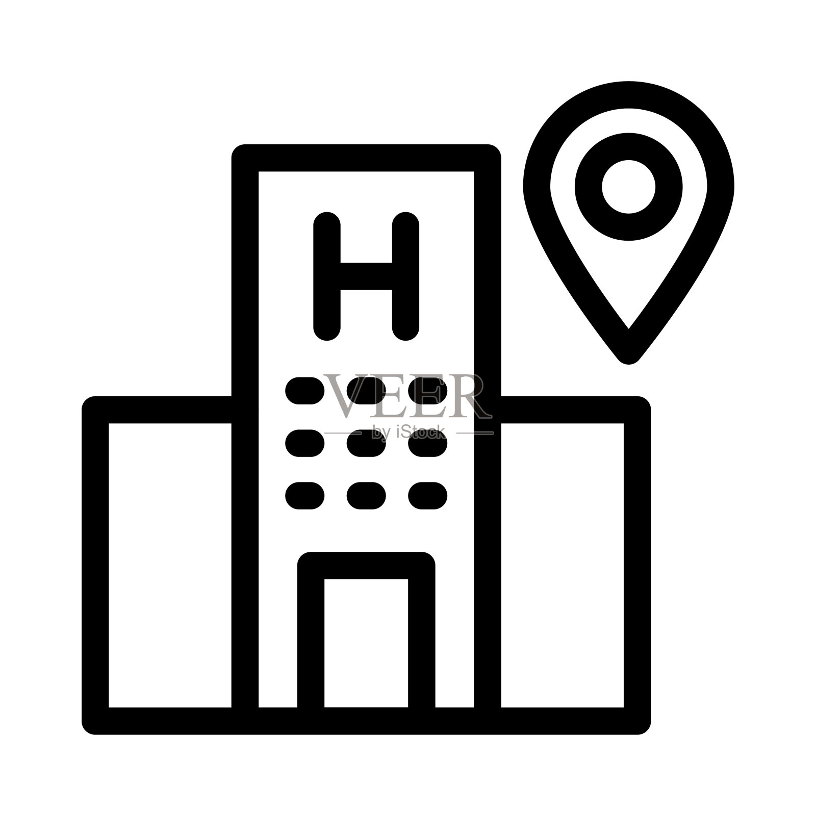 诊所插画图片素材