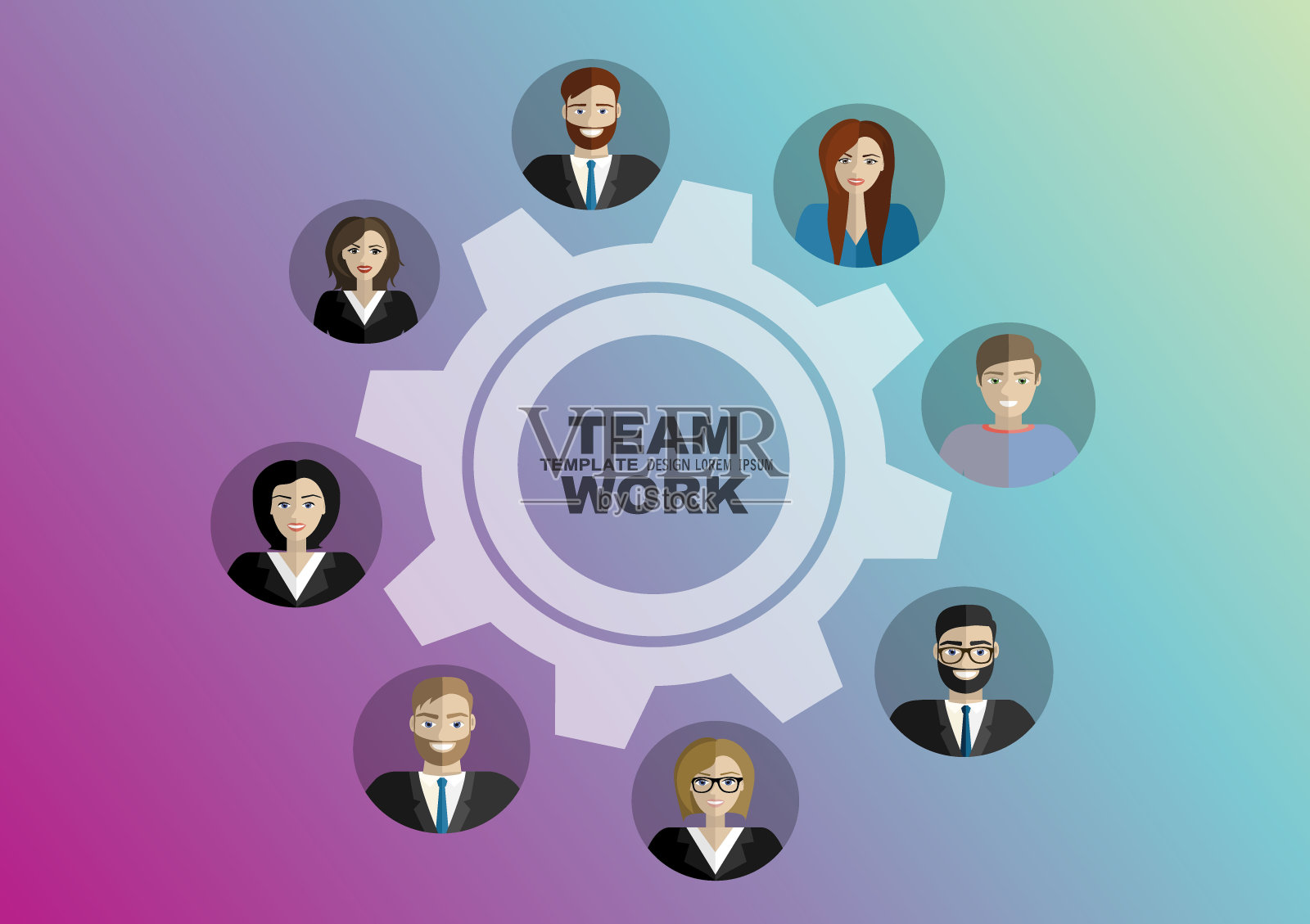 平面设计插图概念的业务分析和规划,咨询,团队工作,项目管理,财务报告和战略。概念网横幅和印刷材料。插画图片素材