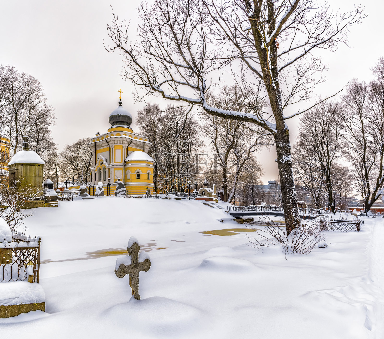 圣尼古拉斯教堂的奇迹创造者。照片摄影图片