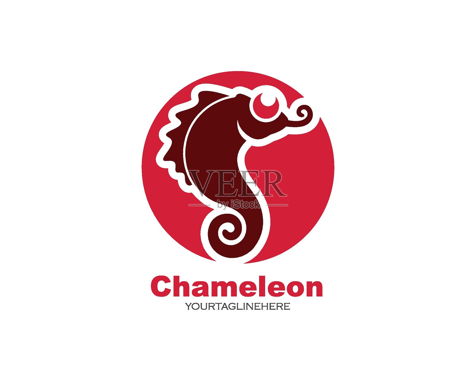 变色龙矢量图标标识插图设计插画图片素材