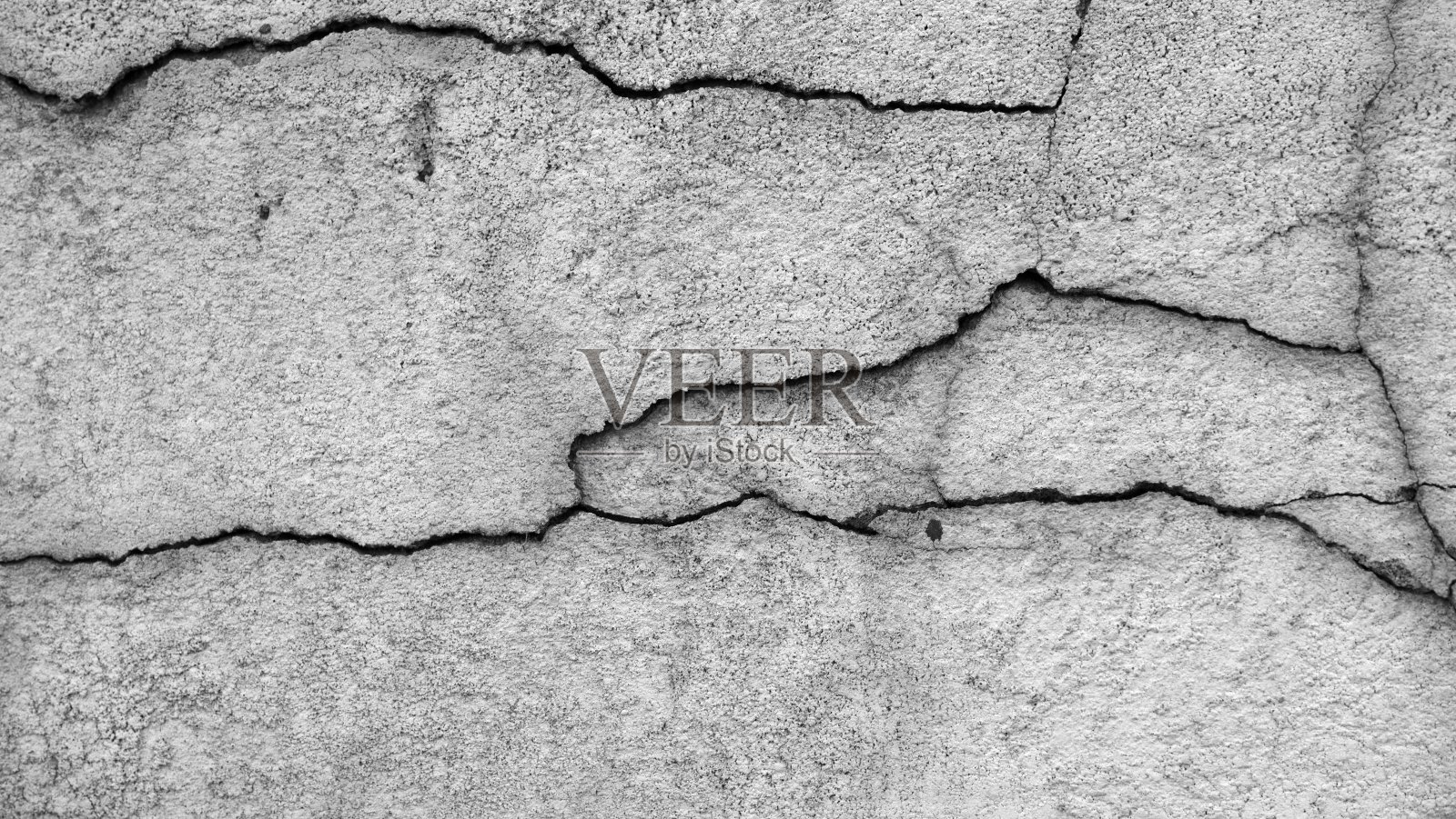 大楼灰泥墙上的裂缝照片摄影图片