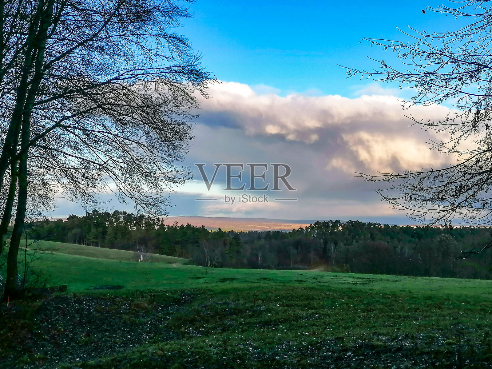 图林根森林山脉的景色照片摄影图片