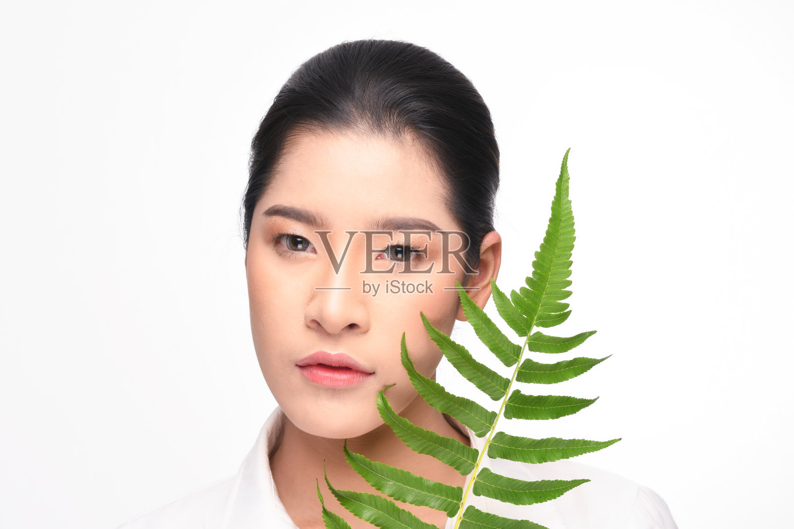 近距离的美容工作室拍摄。照片摄影图片