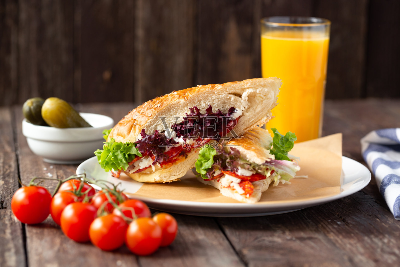 美味三明治照片摄影图片