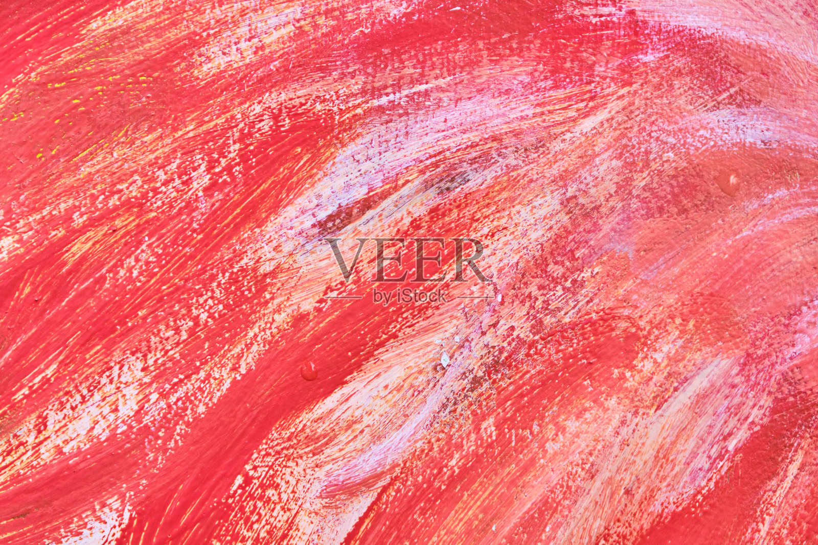 金属质感,喷上白色和红色油漆。照片摄影图片